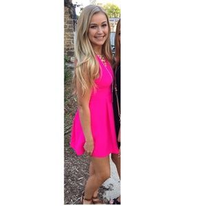 Lulu's Pink A-Line Dress